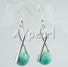12mm turquoise earrings