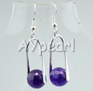 12mm amethyst ball earrings