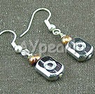 pendientes de perlas de cristal