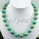 16mm burst pattern turquoise necklace