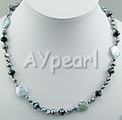 pearl crystal necklace under $ 8