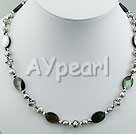 pearl crystal shell necklace
