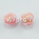 woman's love pink coral rose studs under $ 5