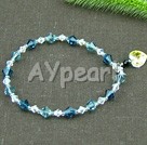 7 inches austrian crystal elastic bracelet