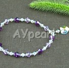 7 inches austrian crystal stretchy bracelet