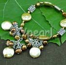 pulseira de cristal pérola