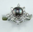 8-9mm anillos de perlas