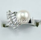 8-8.5mm white pearl ring