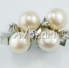 6-7mm white pearl ring