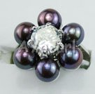 5.5mm black pearl ring