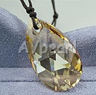 23.5 inches austrian angel's tear crystal pendant under $ 30