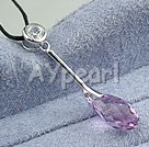 light purple 925 silver austrian crystal pendant under $ 15