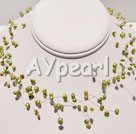 wedding bridal jewelry 3-4mm pearl bridal necklace