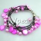 pink pearl shell bracelet