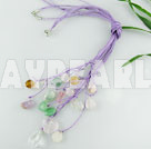 Discount multi stone and crystal fashion necklace
