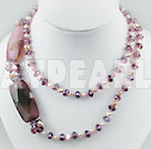 Discount pearl crystal fashion necklace