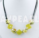 jade colar de pérolas de cristal peridot