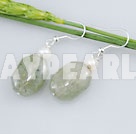 Discount Kolczyki z perłą serpentynach jade