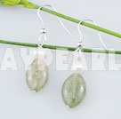 Discount Kolczyki z perłą serpentynach jade