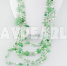 crystal aventurine strand necklace