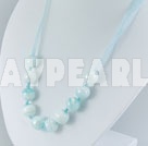 12mm colored glaze necklace