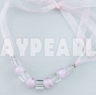 12mm colored glaze necklace