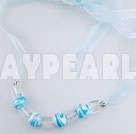 12mm colored glaze necklace