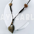 colored glaze gem necklace