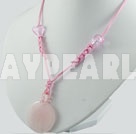 Discount quartzo rosa glaze pendant