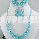 Discount conjunto de cristal sintético