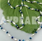 crystal pearl acrylic necklace