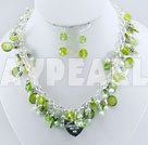 Discount shell pérola de cristal conjunto