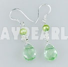 Discount pearl crystal earrings