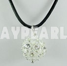 20mm rhinestone ball stone pendant