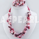 pérolas de cristal acrílico conjunto