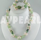 Discount jade cristal pérola conjunto
