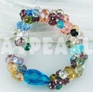 Discount cor cristal pulseira multi-