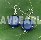 blue agate stone earrings under $2