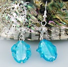 crystal colored glaze fashion earrings