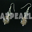 crystal colored glaze earrings under $1.5