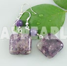 purple stone earrings under $ 2