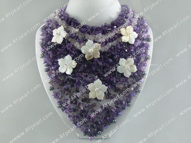 pearl amethyst necklace