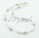 8mm seashell beaded necklace
