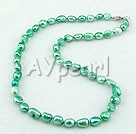 8-9mm dyed pearl necklace