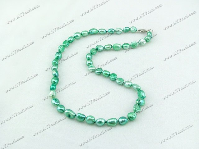 8-9mm dyed pearl necklace