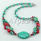 coral and turquoise necklace
