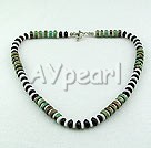 shell and agate and turquoise necklace