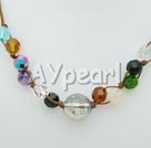 Discount multi color crystal necklace