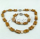 coin pearl and picture jasper sets