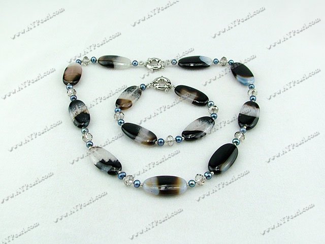 pearl and crystallized agate sets